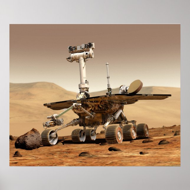 NASA Mars Rover Poster (Front)