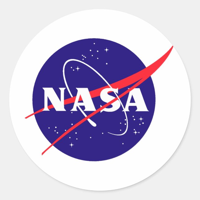 NASA Meatball Logo Classic Round Sticker (Front)