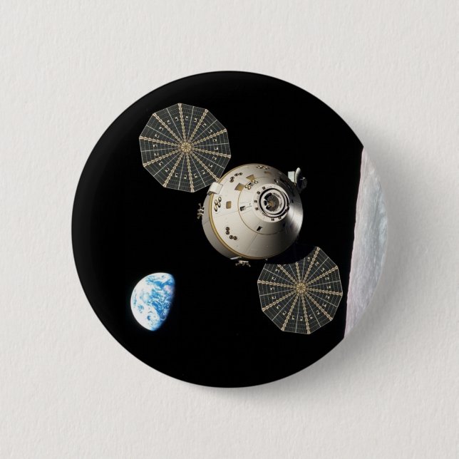 NASA Orion in Lunar Orbit 2 Inch Round Button (Front)