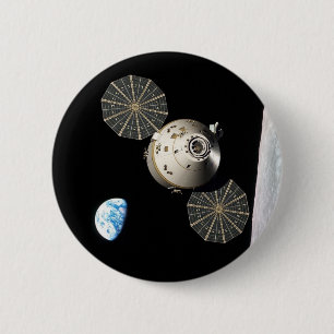 NASA Orion in Lunar Orbit 2 Inch Round Button