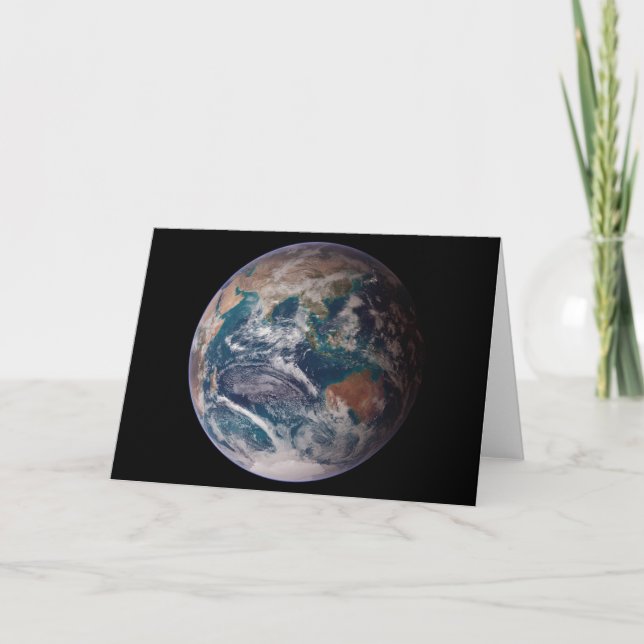 NASA Planet Earth Indian Ocean View Card (Front)