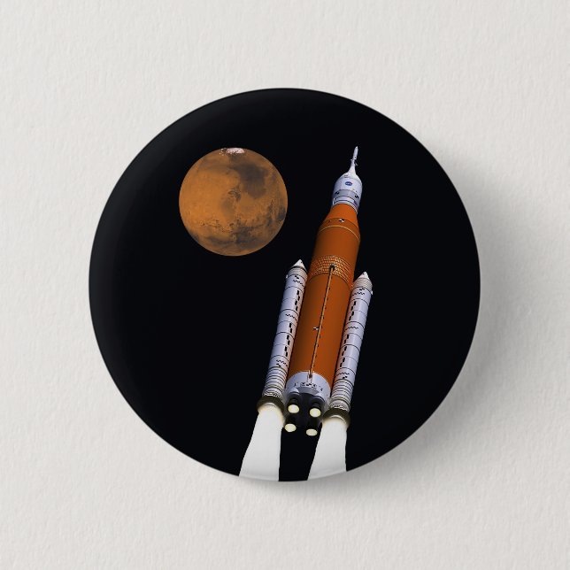 NASA SLS Space Launch System 2 Inch Round Button (Front)