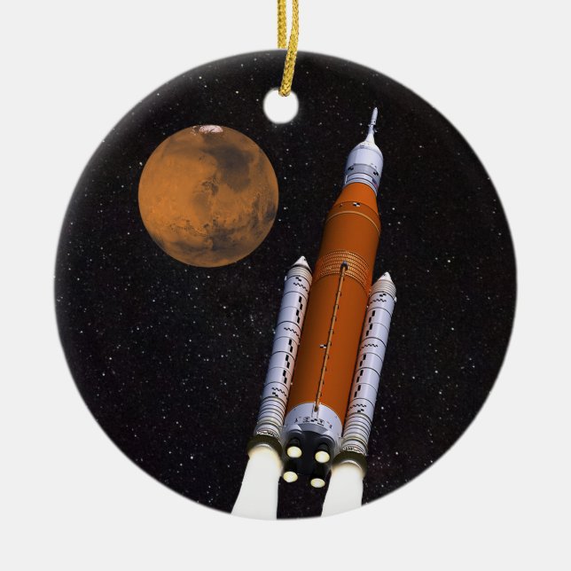 NASA SLS Space Launch System Ceramic Ornament (Front)