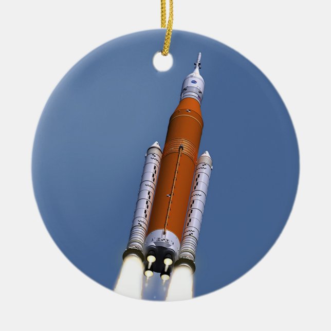 NASA SLS Space Launch System Ceramic Ornament (Front)