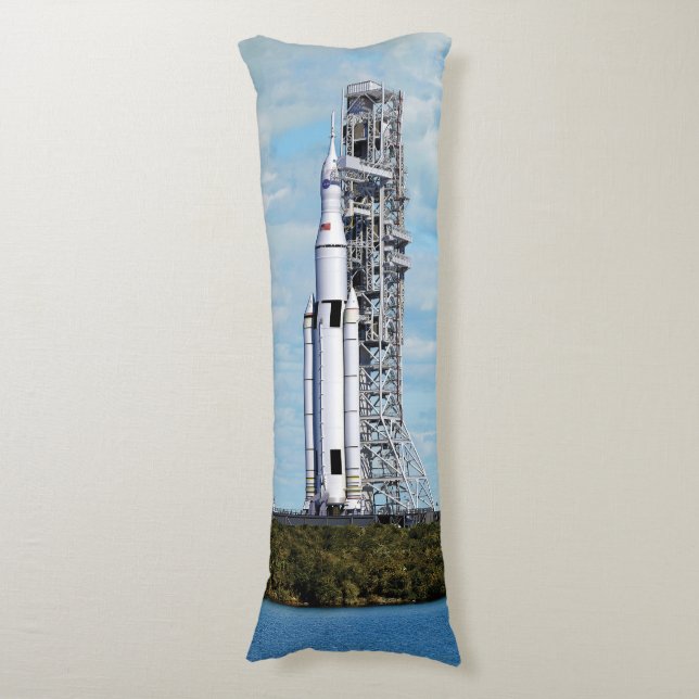 NASA SLS Space Launch System Rocket Launchpad Body Pillow (Front Vertical)