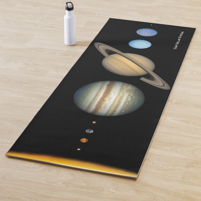 NASA Solar System Planet Sizes Chart Yoga Mat (In Situ)