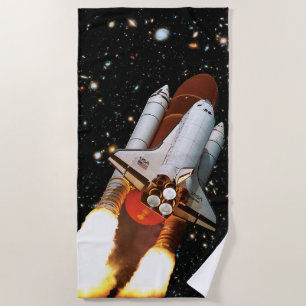 NASA Space Shuttle Atlantis Launch STS-45 Beach Towel