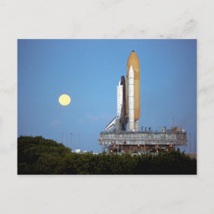 NASA Space Shuttle Atlantis STS-86 Launch Rollout Postcard
