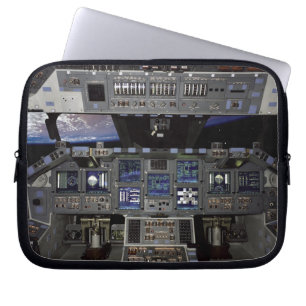 NASA Space Shuttle Cockpit Earth Orbit Window View Laptop Sleeve