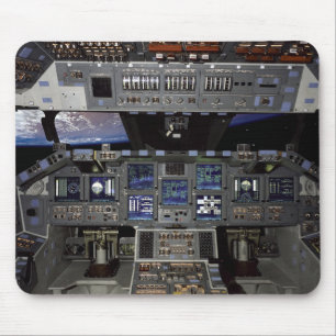 NASA Space Shuttle Cockpit Earth Orbit Window View Mouse Pad