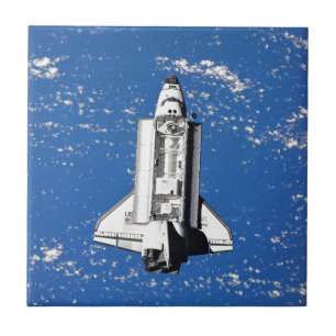 NASA Space Shuttle Discovery Earth Orbit Tile