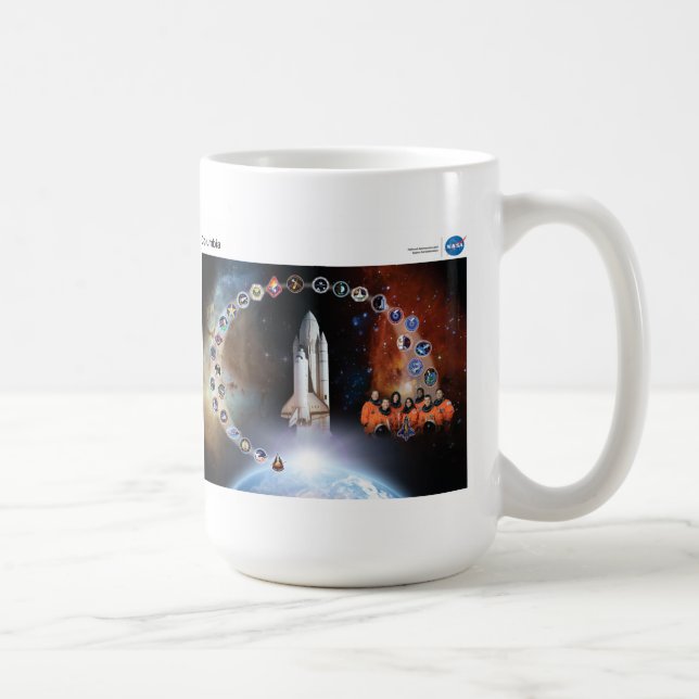 NASA Tribute To Space Shuttle Columbia Coffee Mug (Right)