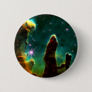 NASAs Pillars of creation 2 Inch Round Button