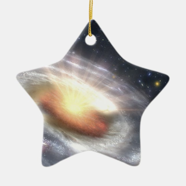 NASAs Quasar Black Hole Ceramic Ornament (Front)