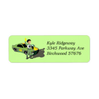 Nascar Return Address Label