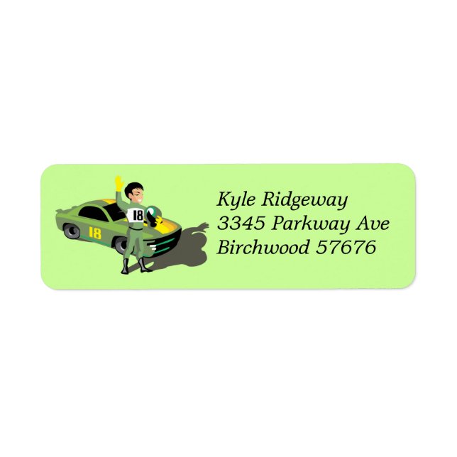 Nascar  Return Address Label (Front)