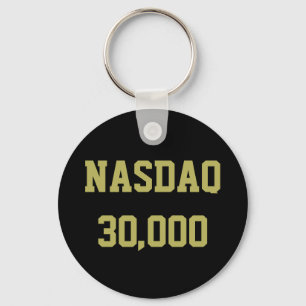 NASDAQ 30000 Stock Market Celebration Keychain