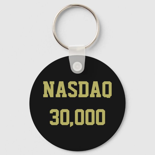 NASDAQ 30000 Stock Market Celebration Keychain