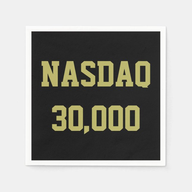 NASDAQ 30000 Stock Market Celebration Napkin