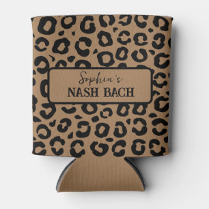 "Nash Bach" leopard print Can Cooler
