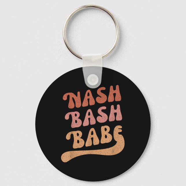 Nash Bash Babe Bachelorette Party Favour Cute Nash Keychain (Front)