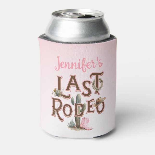 Nash Bash Last Rodeo Bachelorette Can Cooler (Can Back)