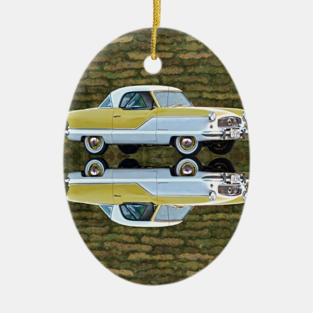 Nash Metropolitan Ceramic Ornament (Front)