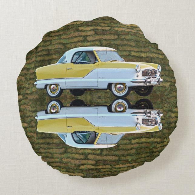 Nash Metropolitan Round Pillow (Back)
