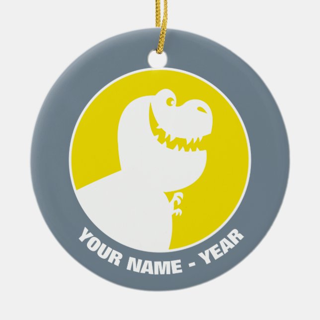Nash Silhouette Ceramic Ornament (Front)