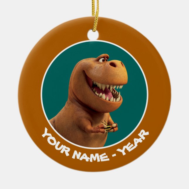 Nash With Bug Ceramic Ornament (Front)