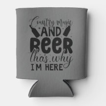 Nashelorette "Country Music and Beer" Can Cooler