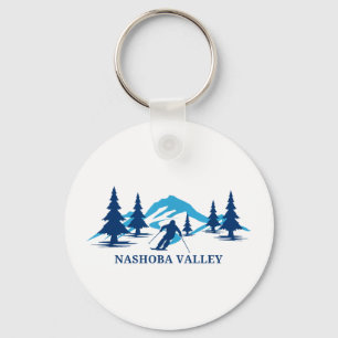 Nashoba valley massachusetts ski resort skiing keychain