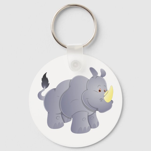 Nashorn rhino rhino keychain (Front)