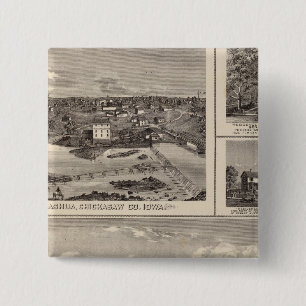 Nashua farm and residence 2 inch square button