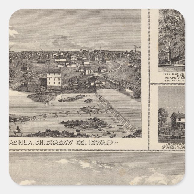 Nashua farm and residence square sticker (Front)