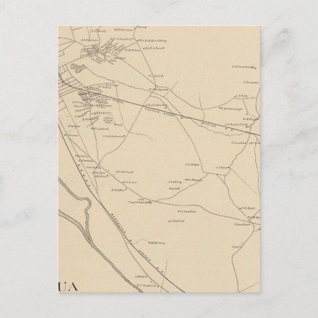 Nashua, Hillsborough Co 2 Postcard (Front)