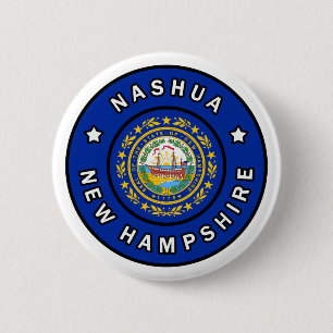Nashua New Hampshire 2 Inch Round Button