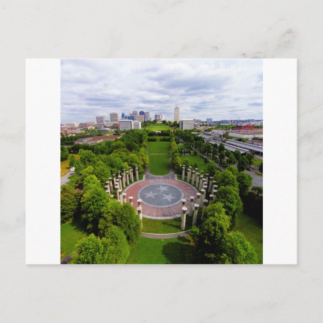 Nashville Aerial photo Postcard (Front)