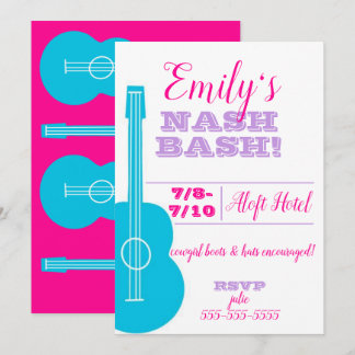 Nashville/Austin Bachelorette Party Invitation