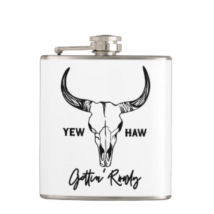 Nashville Bachelorette Party Gettin Rowdy Custom Hip Flask