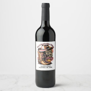 Nashville Bachelorette  Party Wine Label