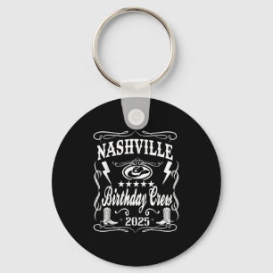 Nashville Birthday Bash 2025 Whiskey Theme  Keychain