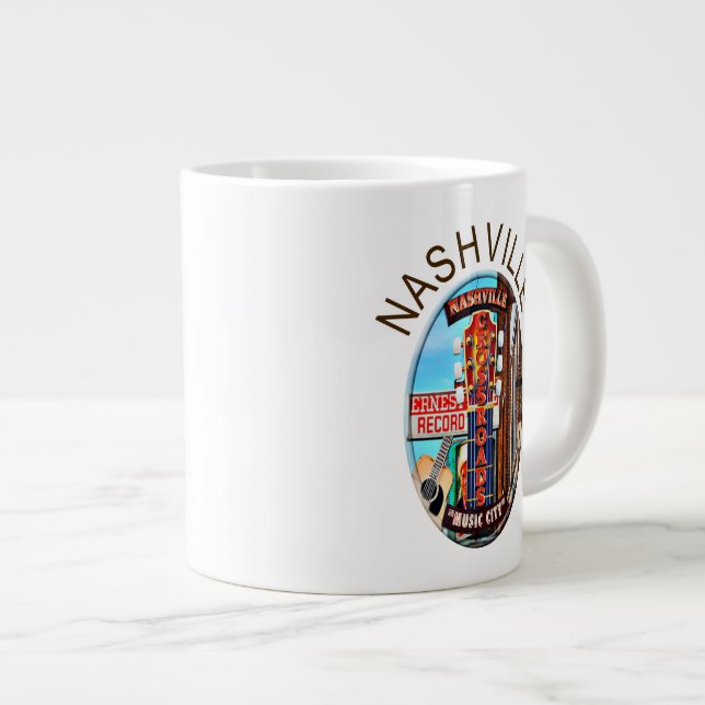 Nashville Broadway Jumbo Mug (Front Right)