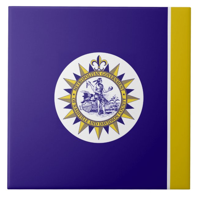 Nashville city flag tile (Front)