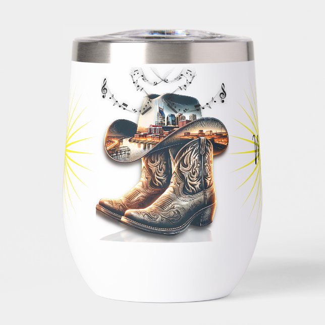 Nashville City Music and Country Boots (Front)