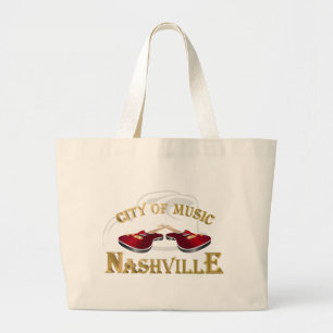 Nashville. City of music Large Tote Bag