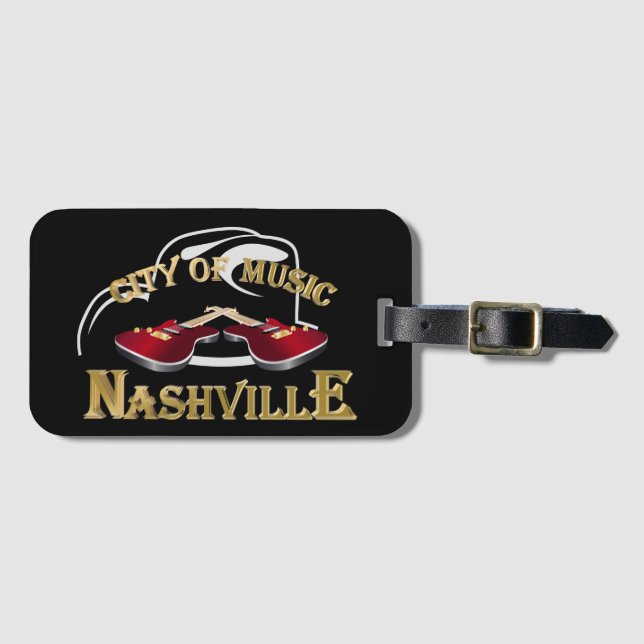 Nashville. City of music Luggage Tag (Front Horizontal)