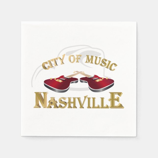Nashville. City of music Napkin (Front)