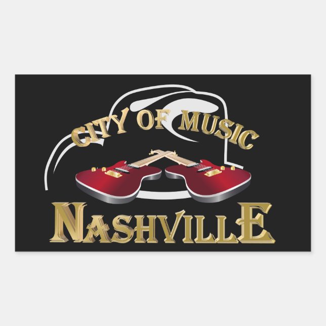 Nashville. City of music Sticker (Front)