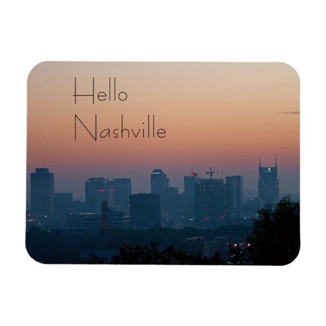 Nashville City Sunrise Magnet (Horizontal)